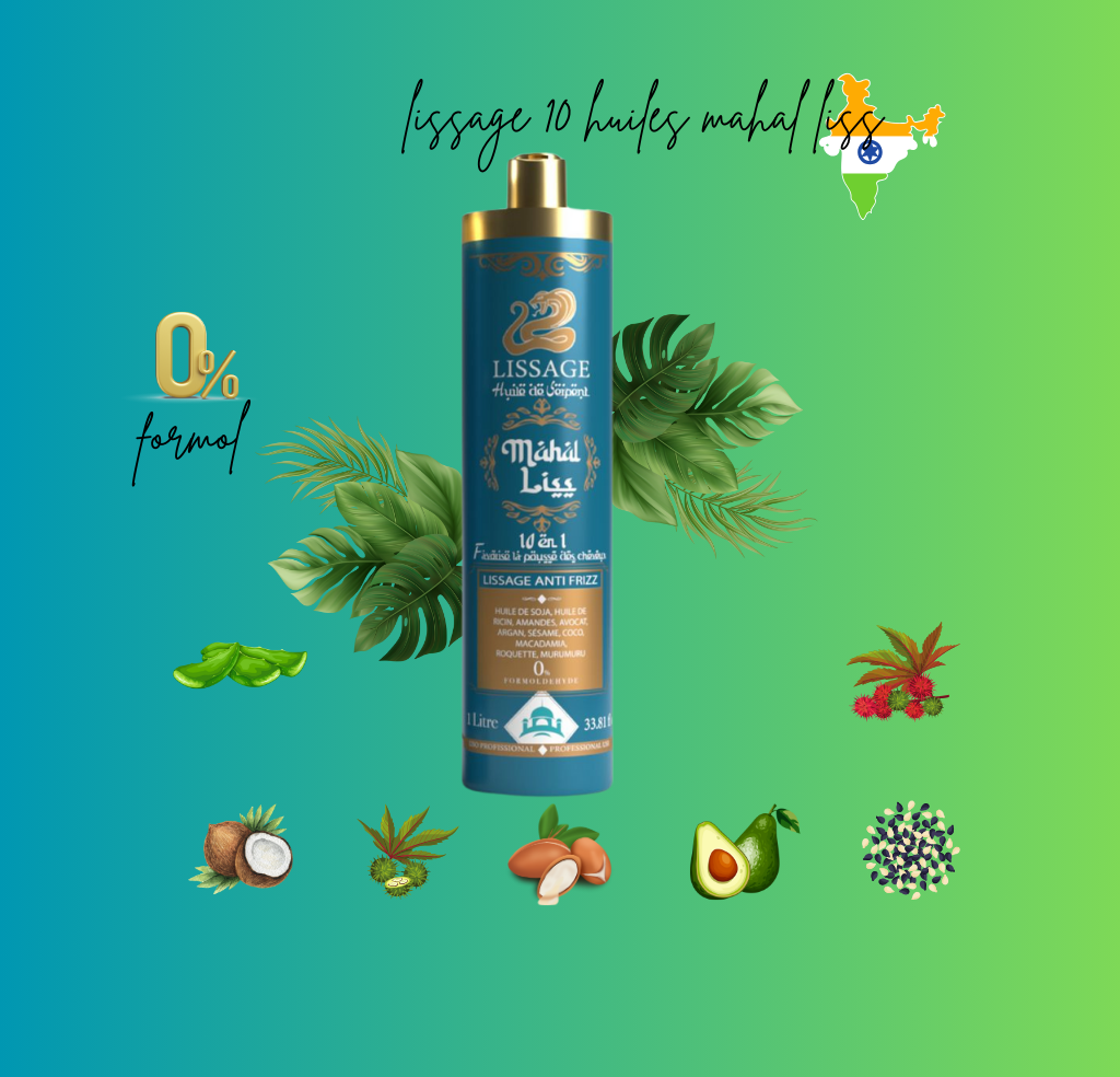 Lissage Mahal Liss® à l'huile de serpent favorise la pousse 1 litre