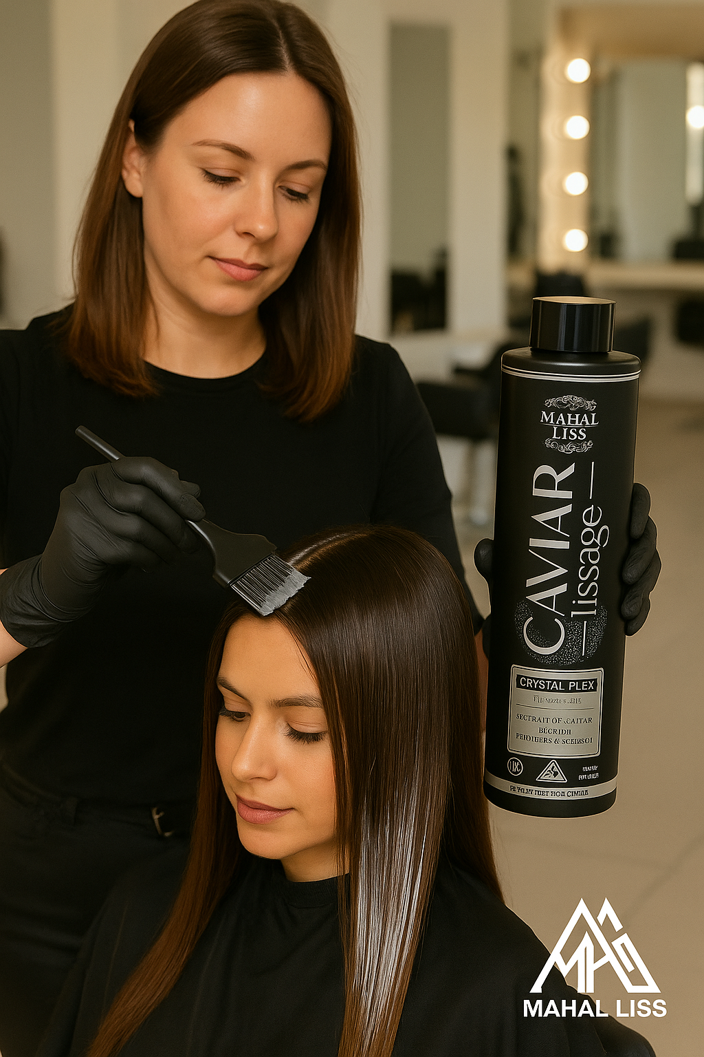 Lissage Mahal Liss® extrait caviar, huile de nigelle & protéine végétale 1 litre