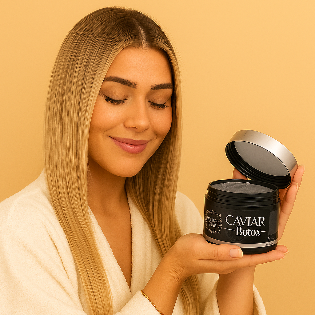 Botox Capillaire Caviar & Huile de Nigelle – Soin Réparateur et Lissant Professionnel MAHAL LISS