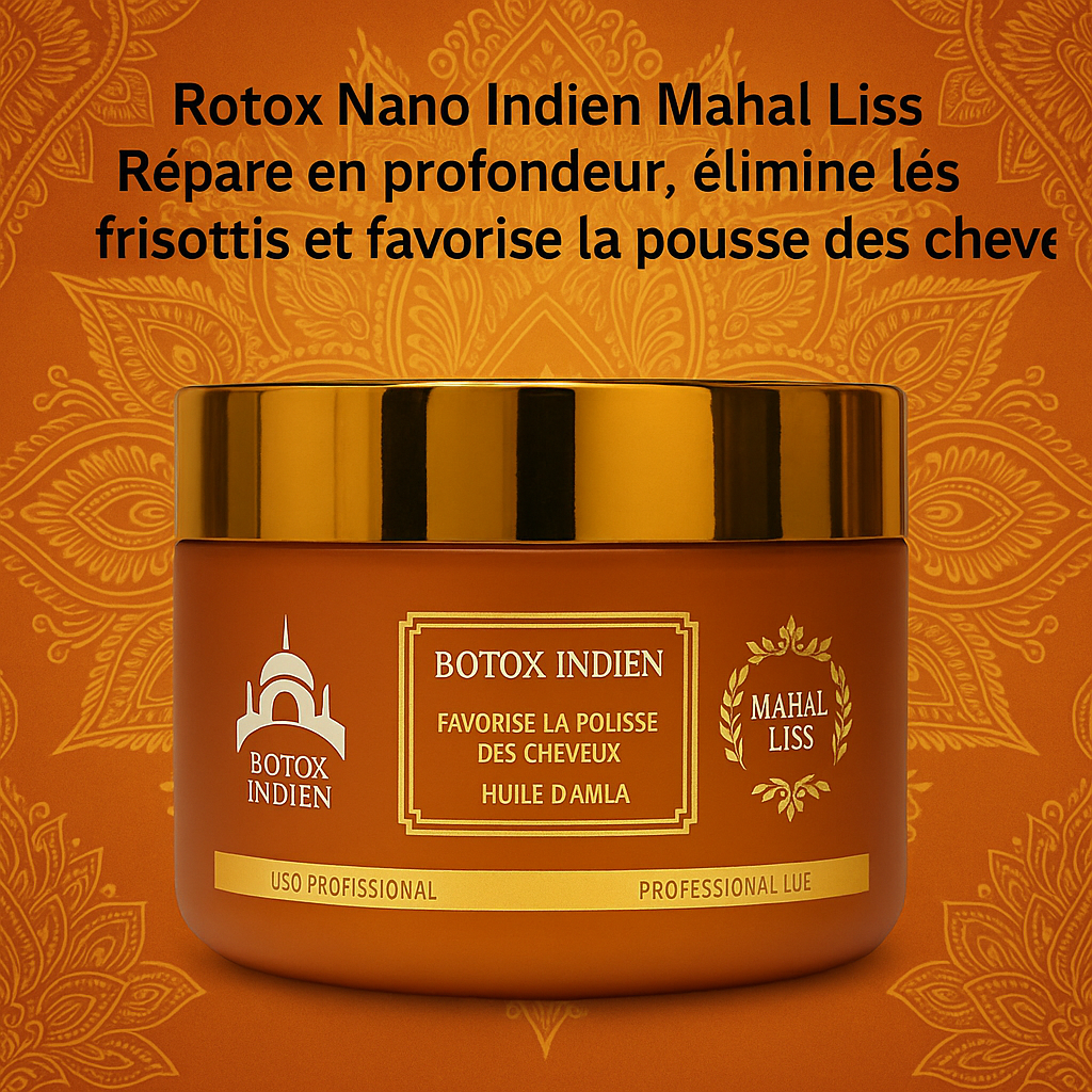 Botox Capillaire Nano Indien Mahal Liss® à l’Huile d’Amla