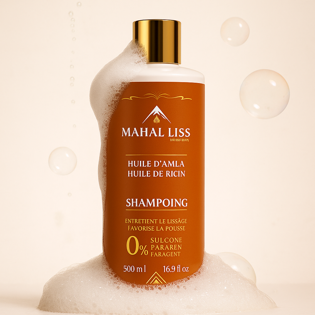 Pack Duo Shampoing & Masque Sans Sulfate Mahal Liss® Huile d'Amla & Ricin – Entretien Lissage