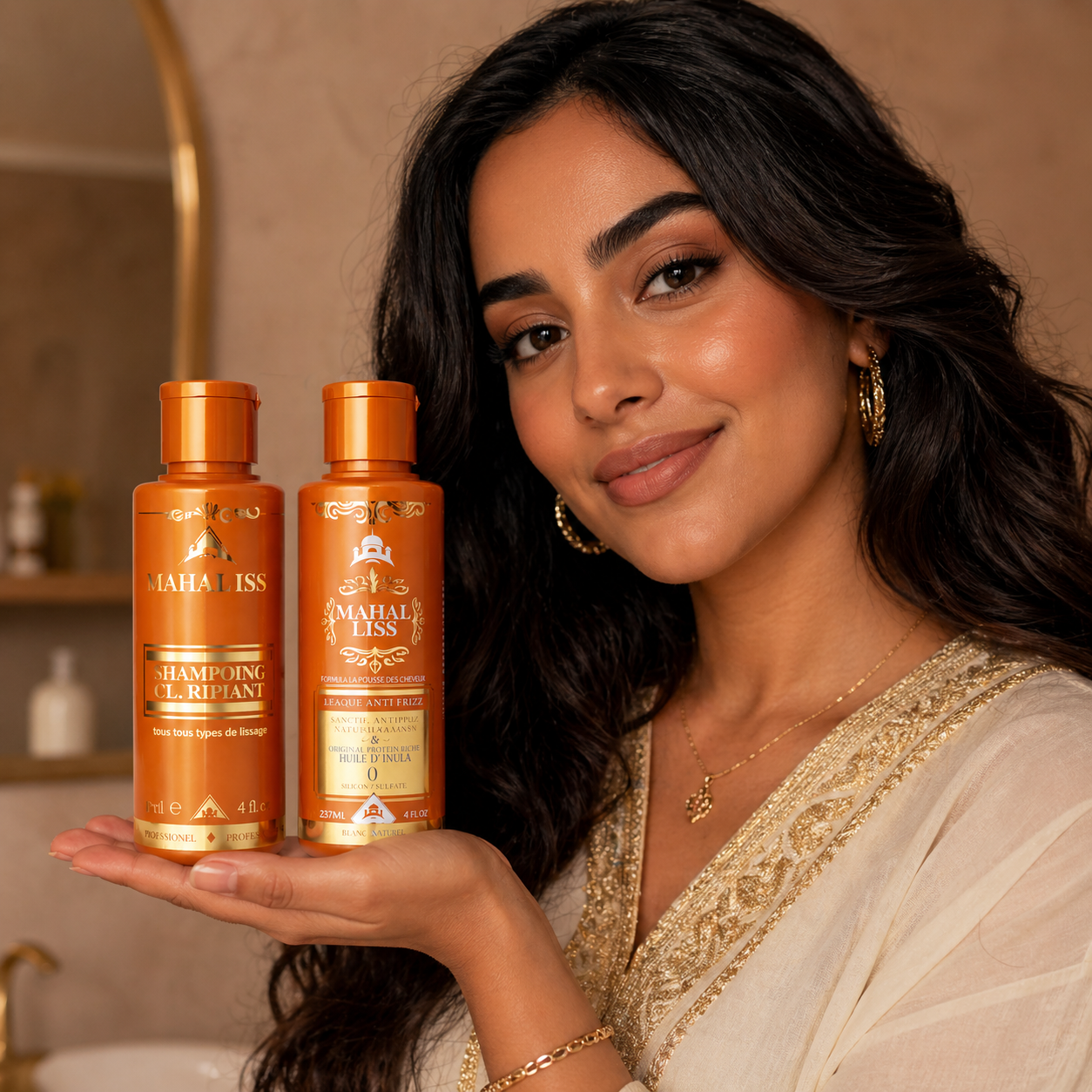 Mini Kit Alisado Nano Indio Mahal Liss® - Aceite de Amla Sin Formol