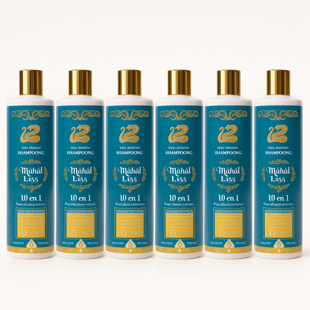 Lot de 6 shampoing 10 huiles mahal liss
