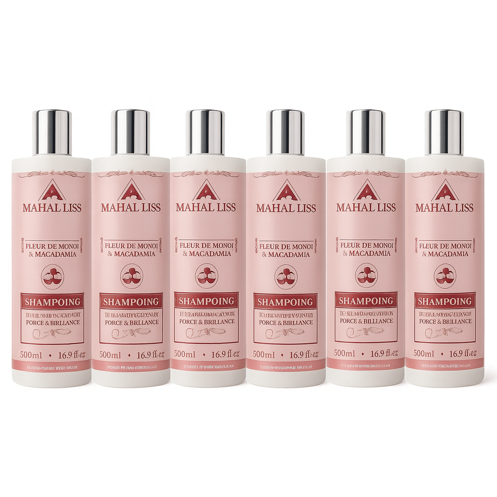 Lot de 6 shampoings monoi mahal liss