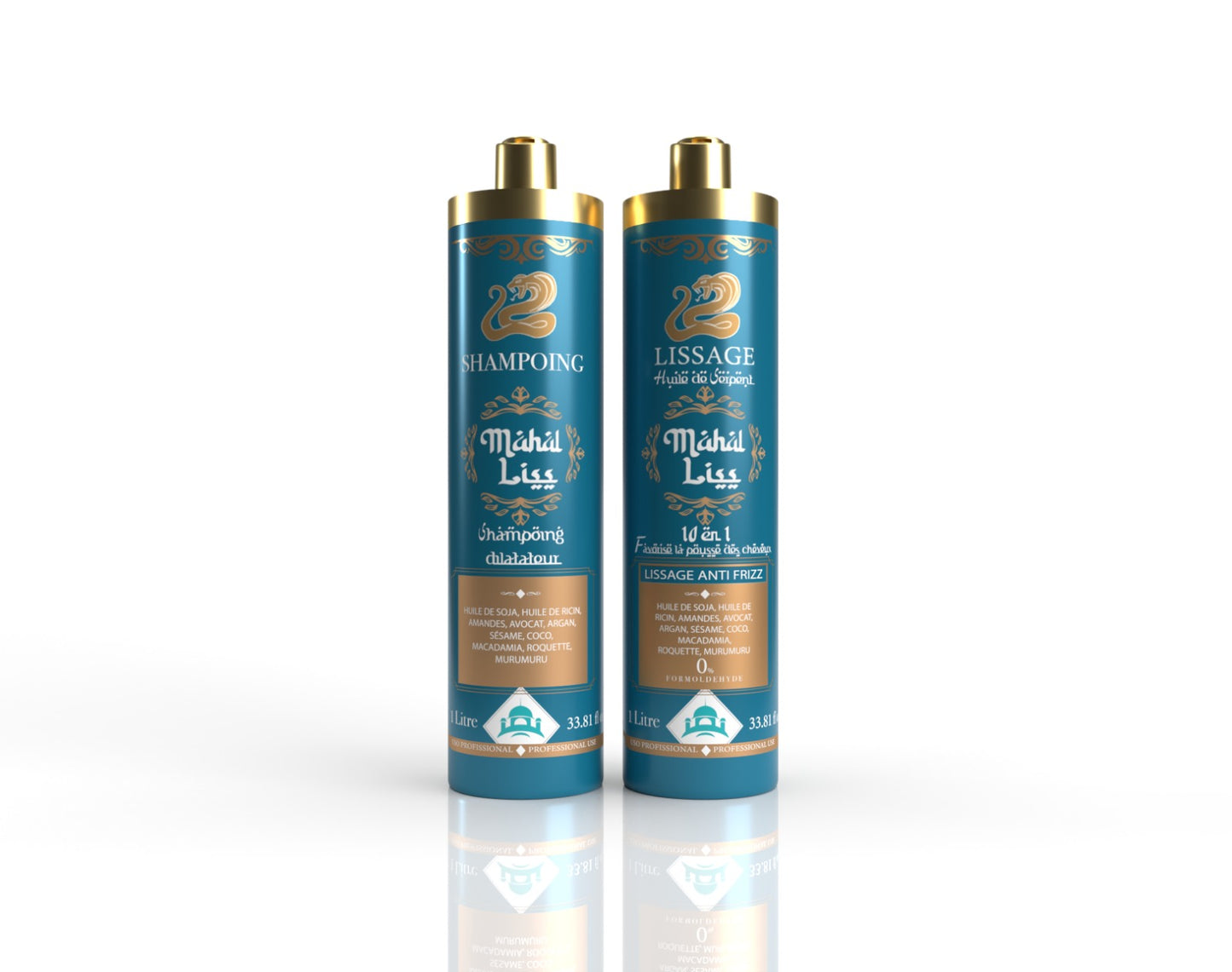 Kit lissage Mahal Liss® huile de serpent 1 litre