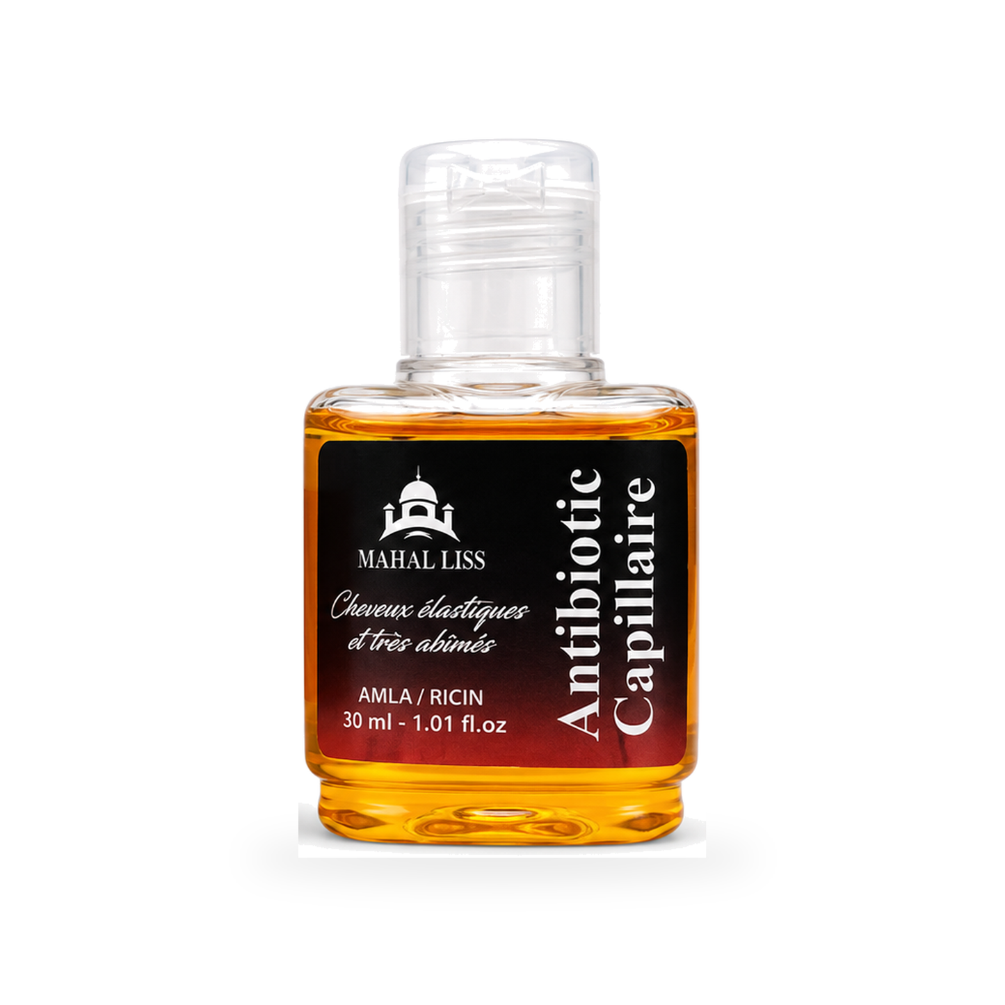 Antibiotic Capillaire Mahal Liss® 30ml – Amla & Ricin – Cheveux Élastiques et Très Abîmés