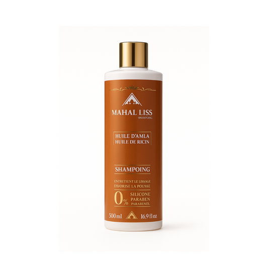 Shampoing Mahal Liss® à  l'huile d'amla et huile de ricin 500ml