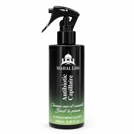 ANTIBIOTIC CAPILLAIRE MAHAL LISS – SOIN PROFESSIONNEL HAUT DE GAMME RÉPARATEUR & ACTIVATEUR DE POUSSE