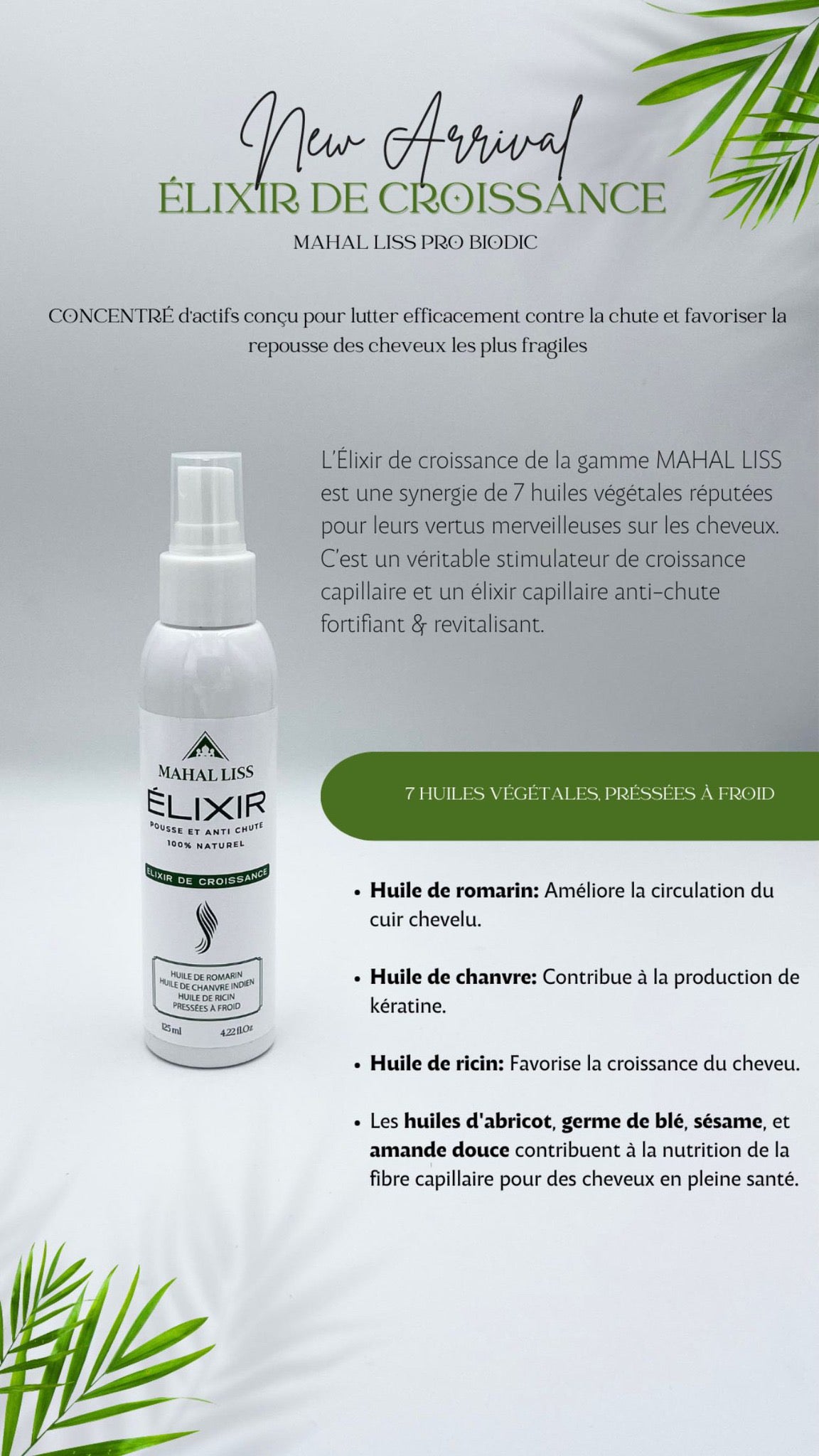 kit complet anti-chute et pousse mahal liss