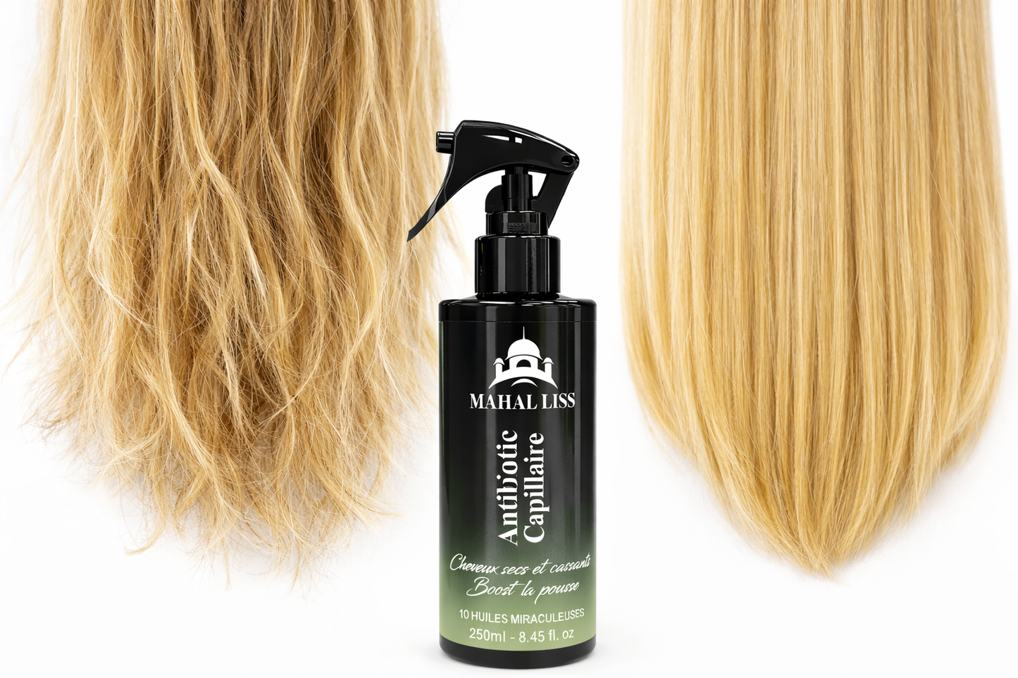 ANTIBIOTIC CAPILLAIRE MAHAL LISS – SOIN PROFESSIONNEL HAUT DE GAMME RÉPARATEUR & ACTIVATEUR DE POUSSE