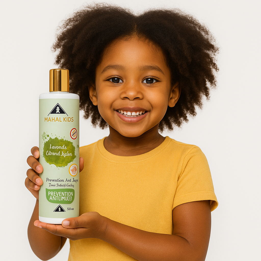 Shampoing Anti-Poux Enfant Mahal Kids – Prévention Naturelle Lavande & Arbre à Thé, Sans Sulfate