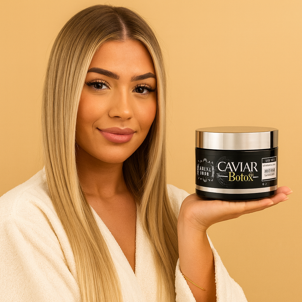 Botox Capillaire Caviar & Huile de Nigelle – Soin Réparateur et Lissant Professionnel MAHAL LISS