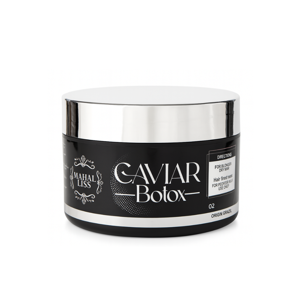 Botox Capillaire Caviar & Huile de Nigelle – Soin Réparateur et Lissant Professionnel MAHAL LISS