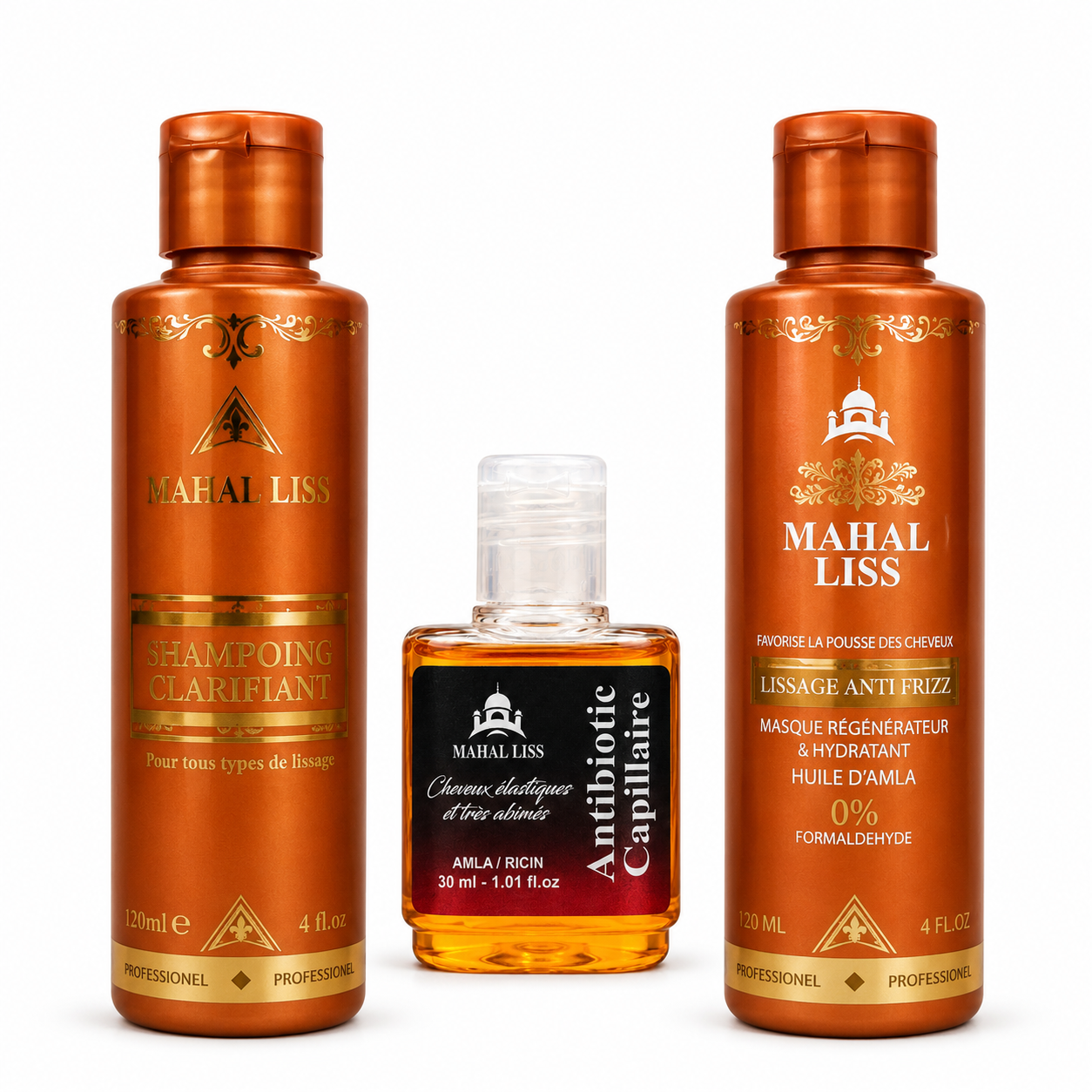 Mini Kit Lissage Nano Indien Mahal Liss avec Antibiotic Capillaire