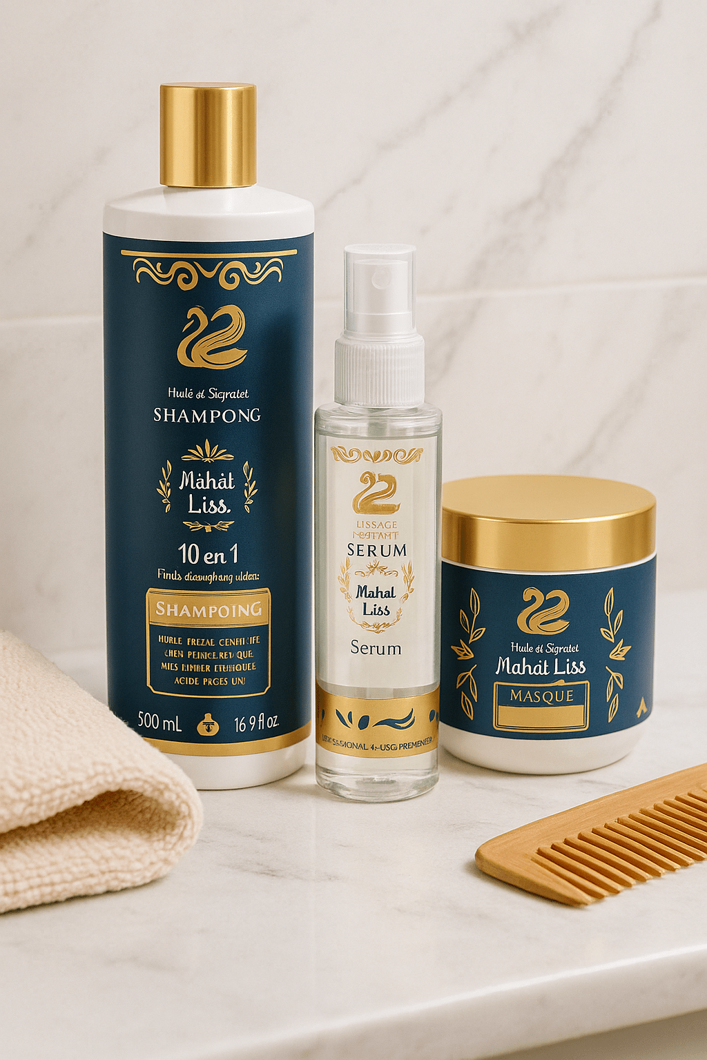 Kit Entretien Mahal Liss Huile de Serpent - Nouveau Packaging